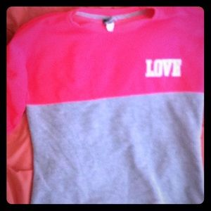 Long sleeve, color blocked shirt